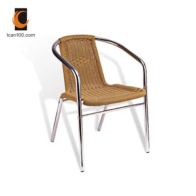 Aluminum Rattan Chair Outdoor Courtyard Hotel Garden Leisure Garden Furniture Rattan Wicker Patio Chair