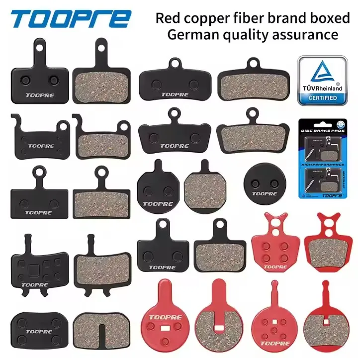 TOOPRE mountain bike brake pads to make electric bike road bike semi-metal brake pads friction pads bicycle accessories