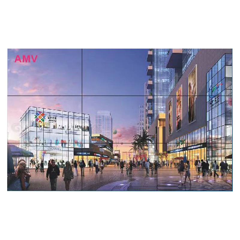 AMV цифровой плеер Smart Mall рекламное оборудование сценический фон Сращивание экрана интеллектуальное Видео настенное стекло 49 дюймов 3 5 мм