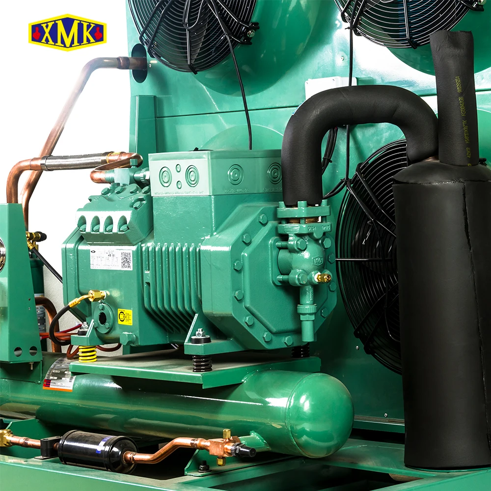 Blast Freezer Semi-hermetic Screw Two Stage Compressor Refrigeration Equipment System Condensing Unit