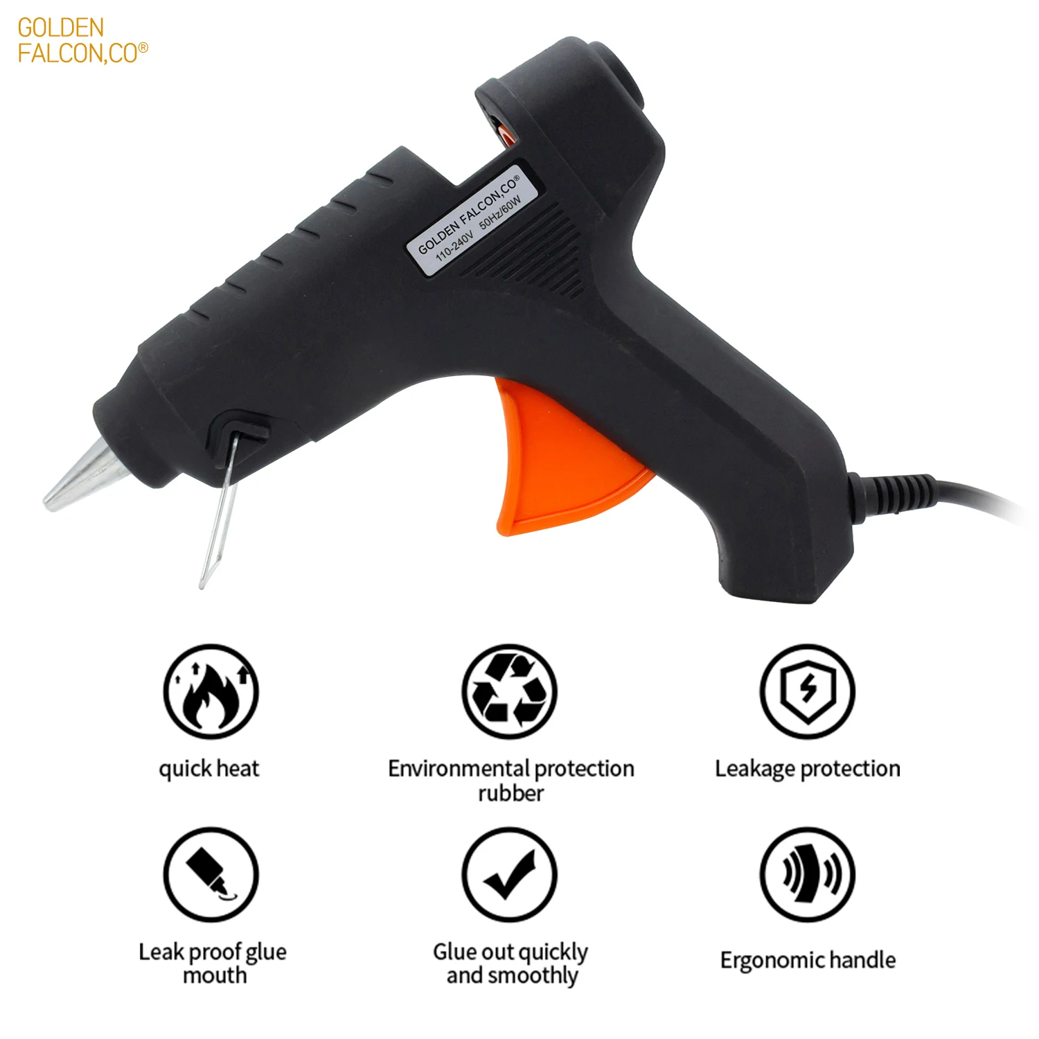 Brand New hot-melt glue guns 60w cordless hot glue spray gun with glue sticks