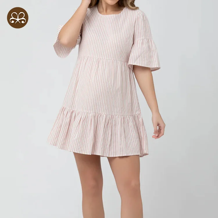 Wholesale Custom Logo Daily Pregnant Clothing High Quality Women Casual Summer Maternity Dress