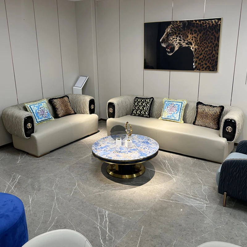 Minimalist High-End Fabric Sofa Luxury Design Couch for Villa Living Room Sofas Home Furniture