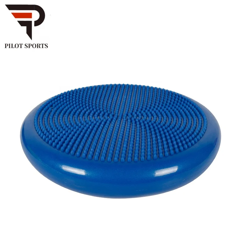 Pilot Sports Inflatable Exercise Durable Gym Yoga Pilates Balance Cushion Massage Balance Pad Yoga Balance Cushion Board