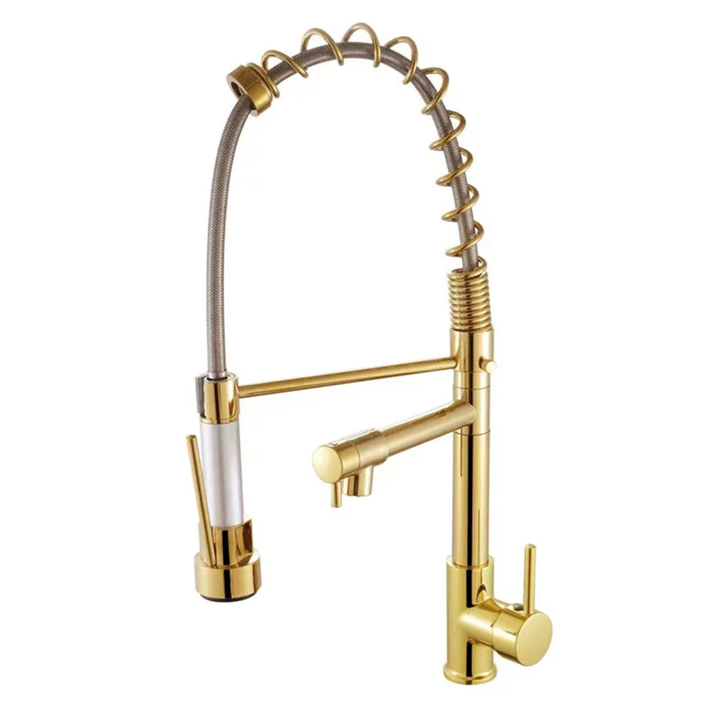 Pull Out Spray Kitchen Sink Taps Economic 3 Way Kitchen Sink Faucet Brushed Nickel Taps For Kitchen Sinks