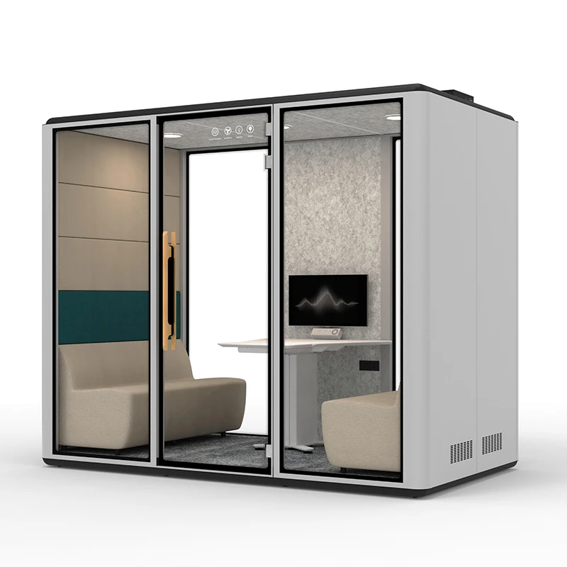 customized colorful soundproof portable office pod soundproof office phone booth Private Space audiometric booth for office