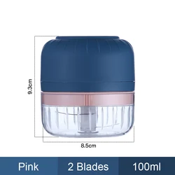 Rechargeable Baby Food Blender Handheld Portable Garlic Mincer Pepper Wireless Electric Mini Garlic Chopper With USB Cable