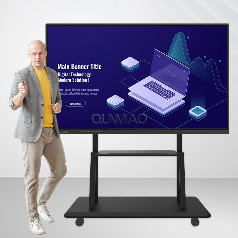 OEM ODM 4K Android OPS 65 дюймов интерактивный дисплей смарт-плата 75 Многофункциональный сенсорный экран интерактивная доска 100