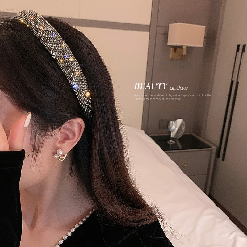 2022 holiday design women headband Jeweled Bling rhinestone party Hairband christmas Hair Accessories