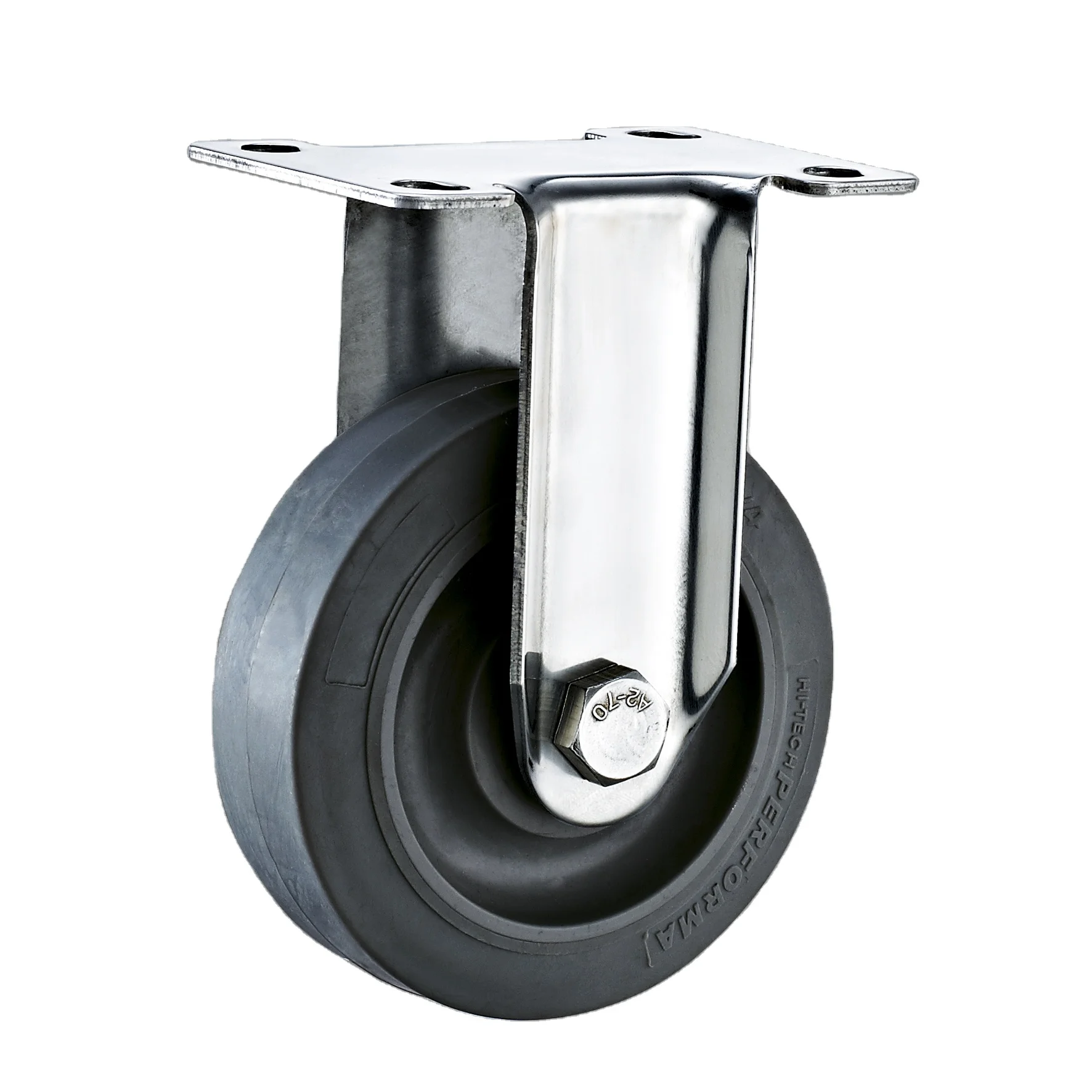 100mm Stainless Steel Swivel  Rubber Caster Wheels