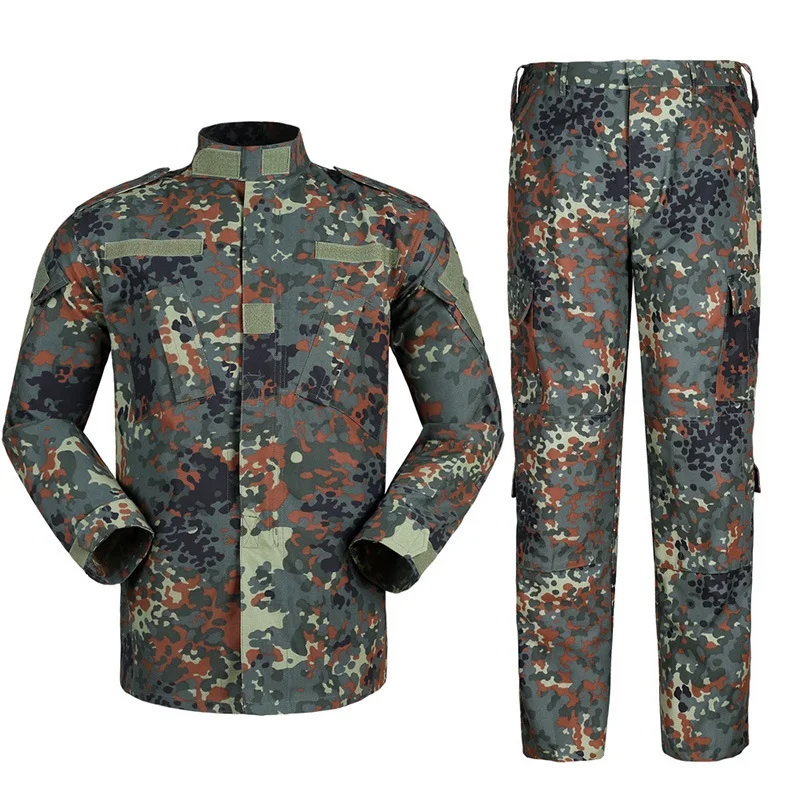 Outdoor Cargo Hunting Clothing Rip Stop Combat Training Suits ACU BDU Tactical Camouflage Suit For Men