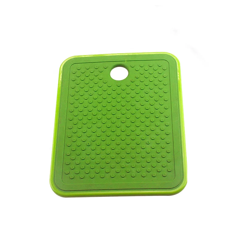 TPR coating plastic cutting board with round hanging hole