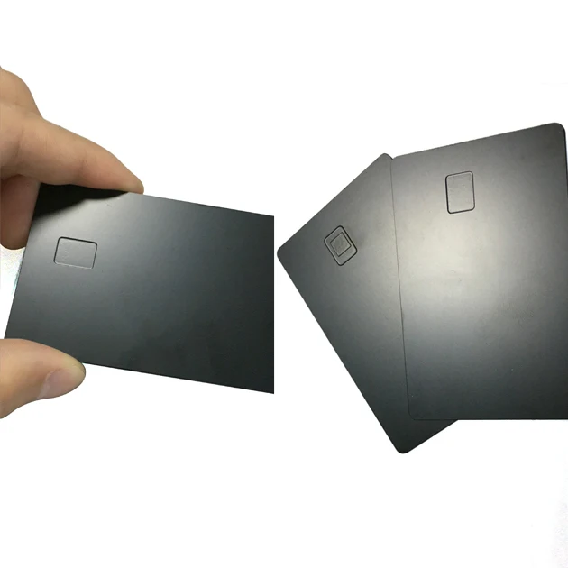 Визитница RFID NFC металлическая печатная матовая пустая карта из нержавеющей