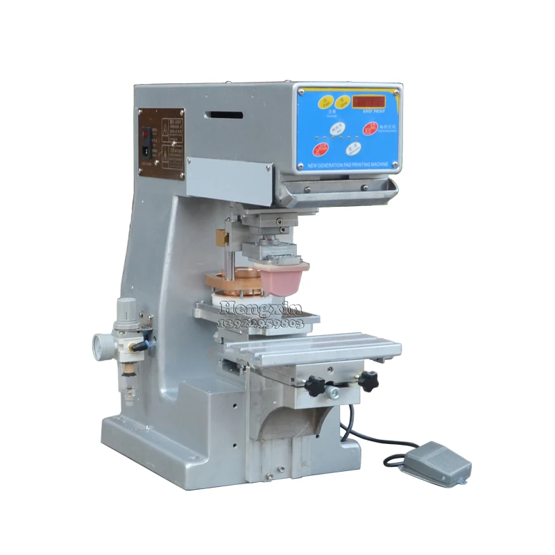 Single Color Tagless Pad Printer With Two-Color Plate Screen Type for Manufacturing Plant Tube Printing