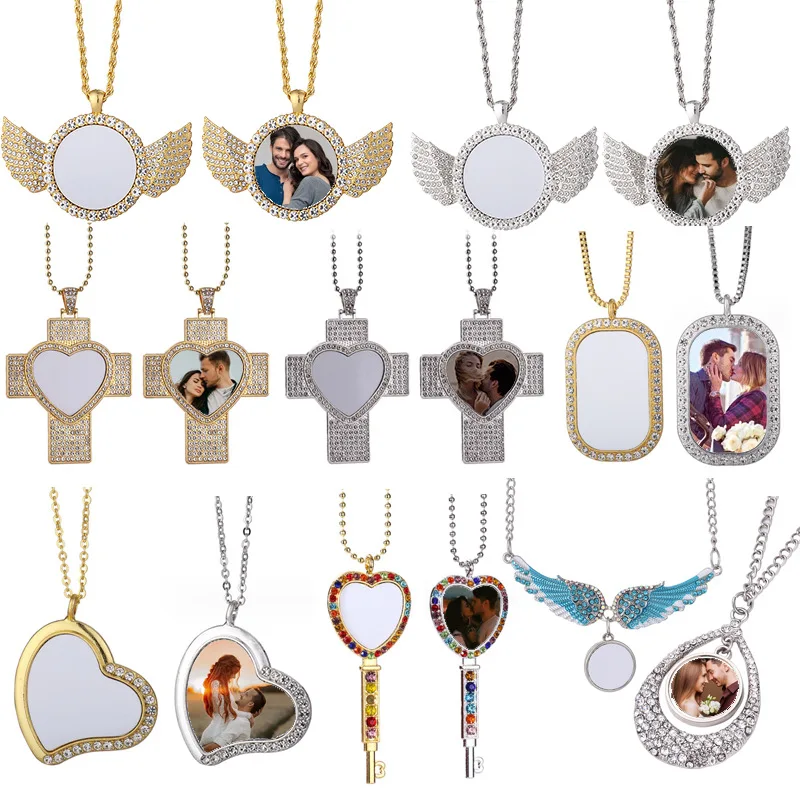Sublimation Blanks Crafts Sublimation Necklace Jewelry Necklace Souvenir Gift for Women