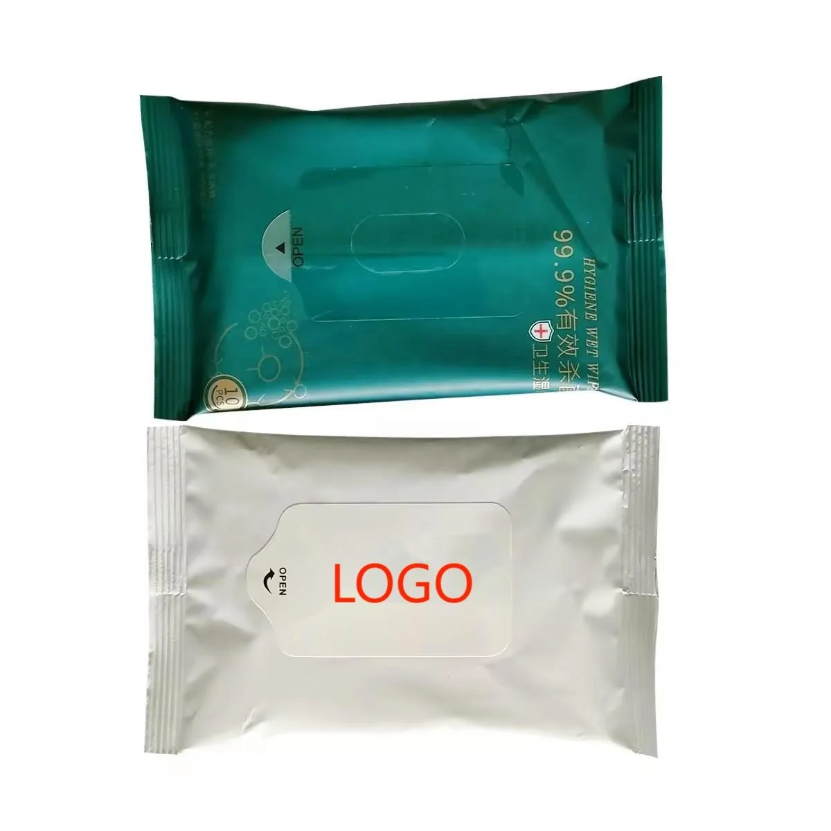 Custom Disinfecting Wet Wipes Napkin Portable Mini Package  Customized Adults Cleaning Household Non-woven 2-3 Year
