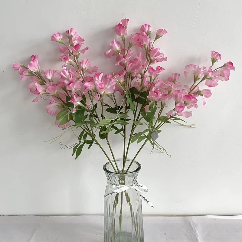 Wholesale Artificial Sweet Pea Blossom Flower Plant For Home Garden Decoration