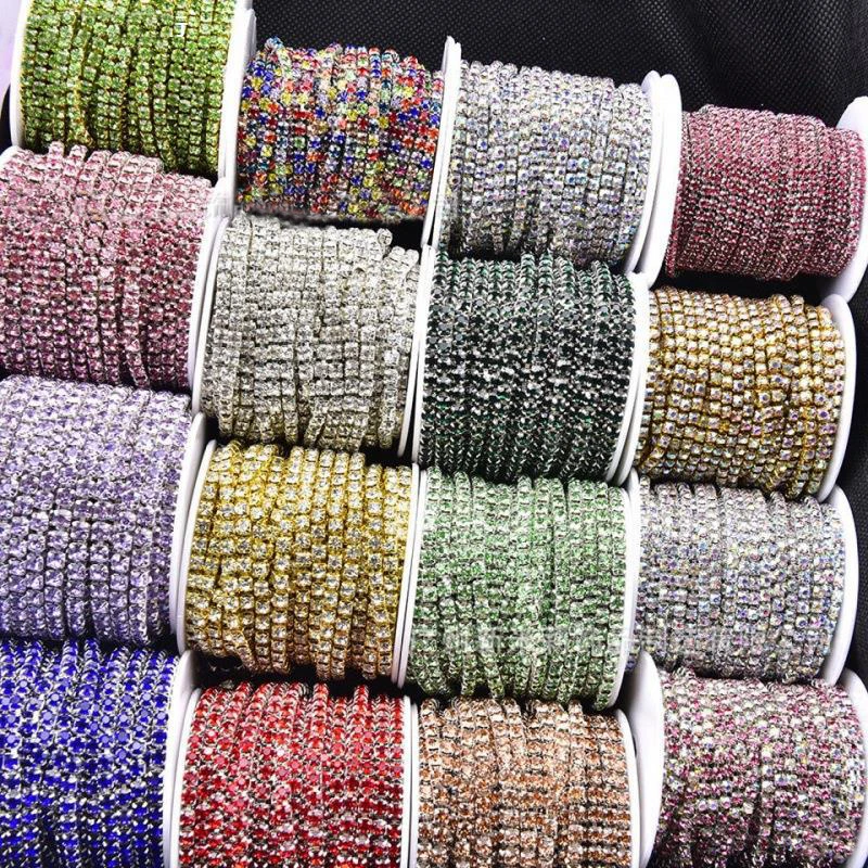 High Quality Brass Claw Chain Rhinestone Trimming Crystal Jewelry Garment Accessories Rhinestone Cup Chain