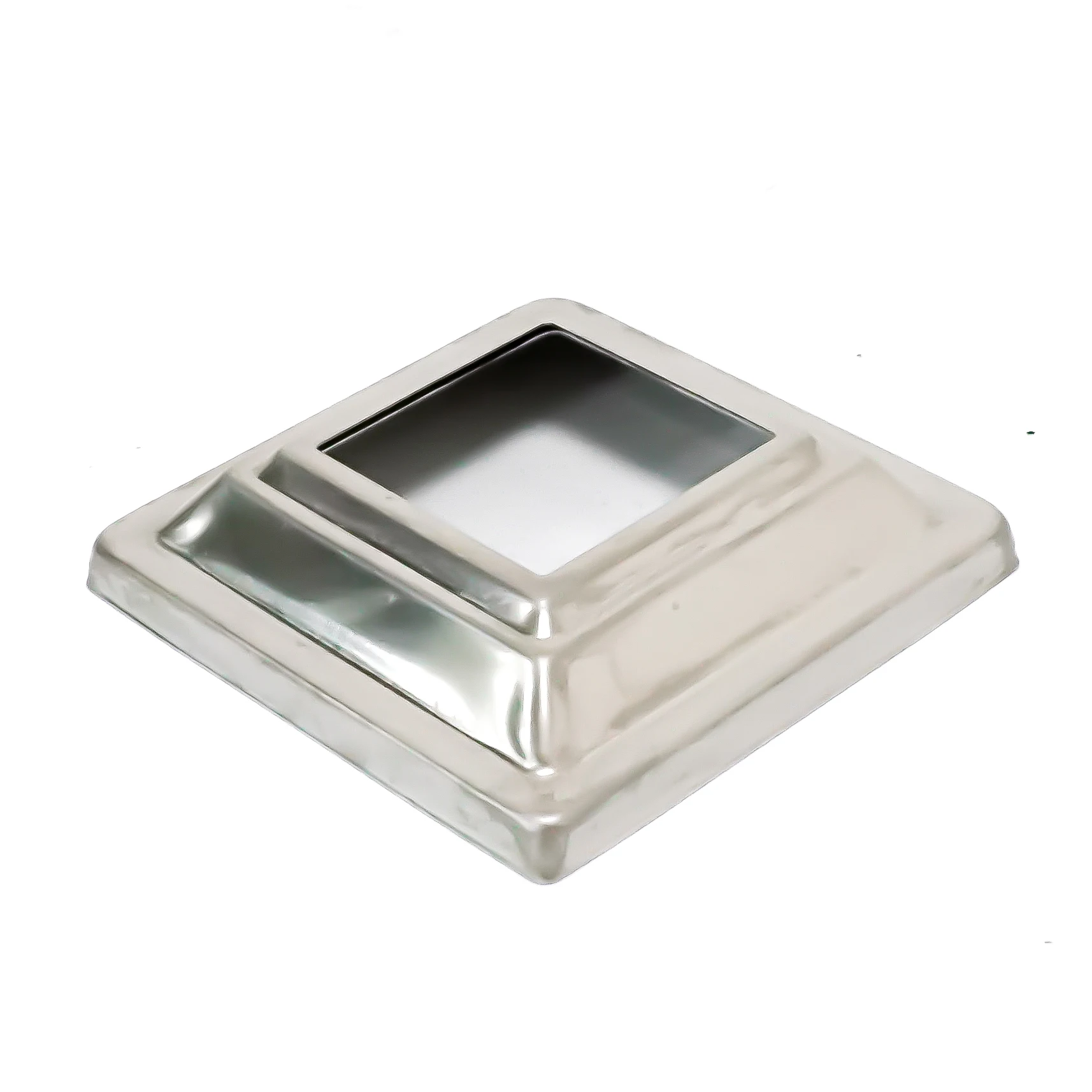 Manufacture Direct Sale SS 304 Inox Base Plate Railing Cover Round Mirror Handrail Hardware Accessories Fence Pole Fitting