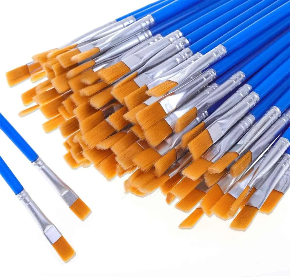 Small Fine Nylon Hair Line Paint Brushes Flat and Point For Drawing Watercolor Brushes Paint Brushes Pen for Children Art