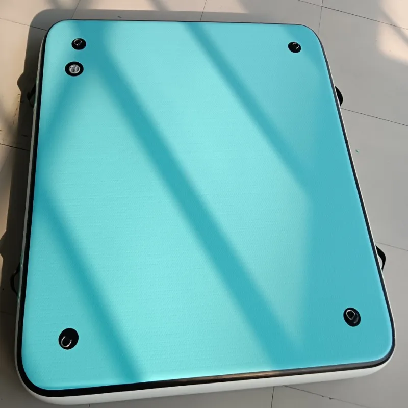 Summer leisure water inflatable floating island dock PVC swim raft water island platform