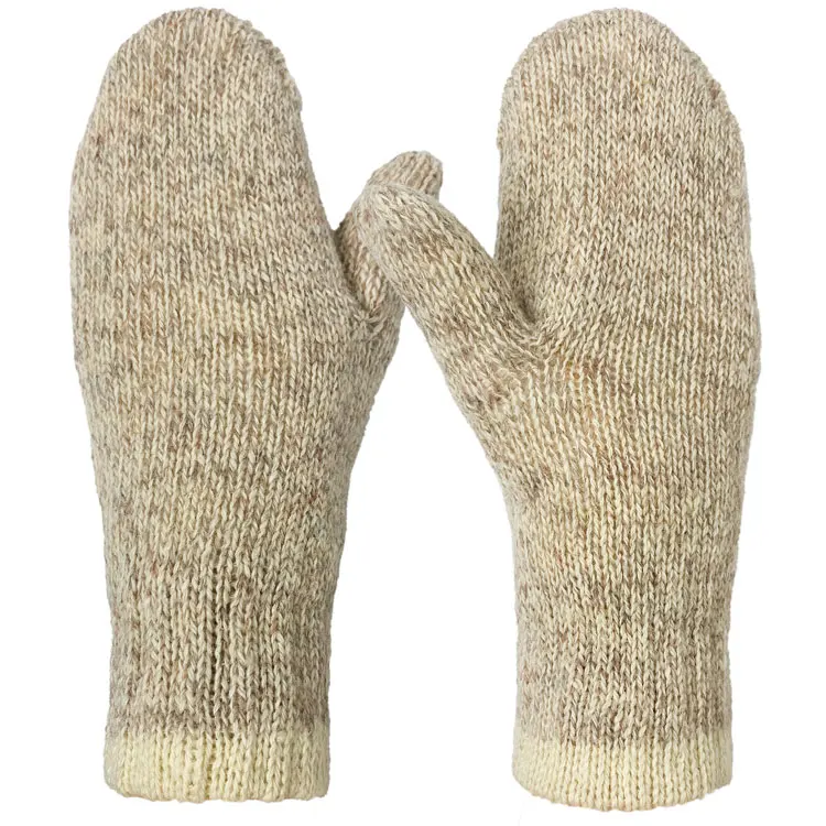 Factory Custom Double Layer Outer Wool Liner 3M Thinsulate Cotton Wool Mitt With Tumb
