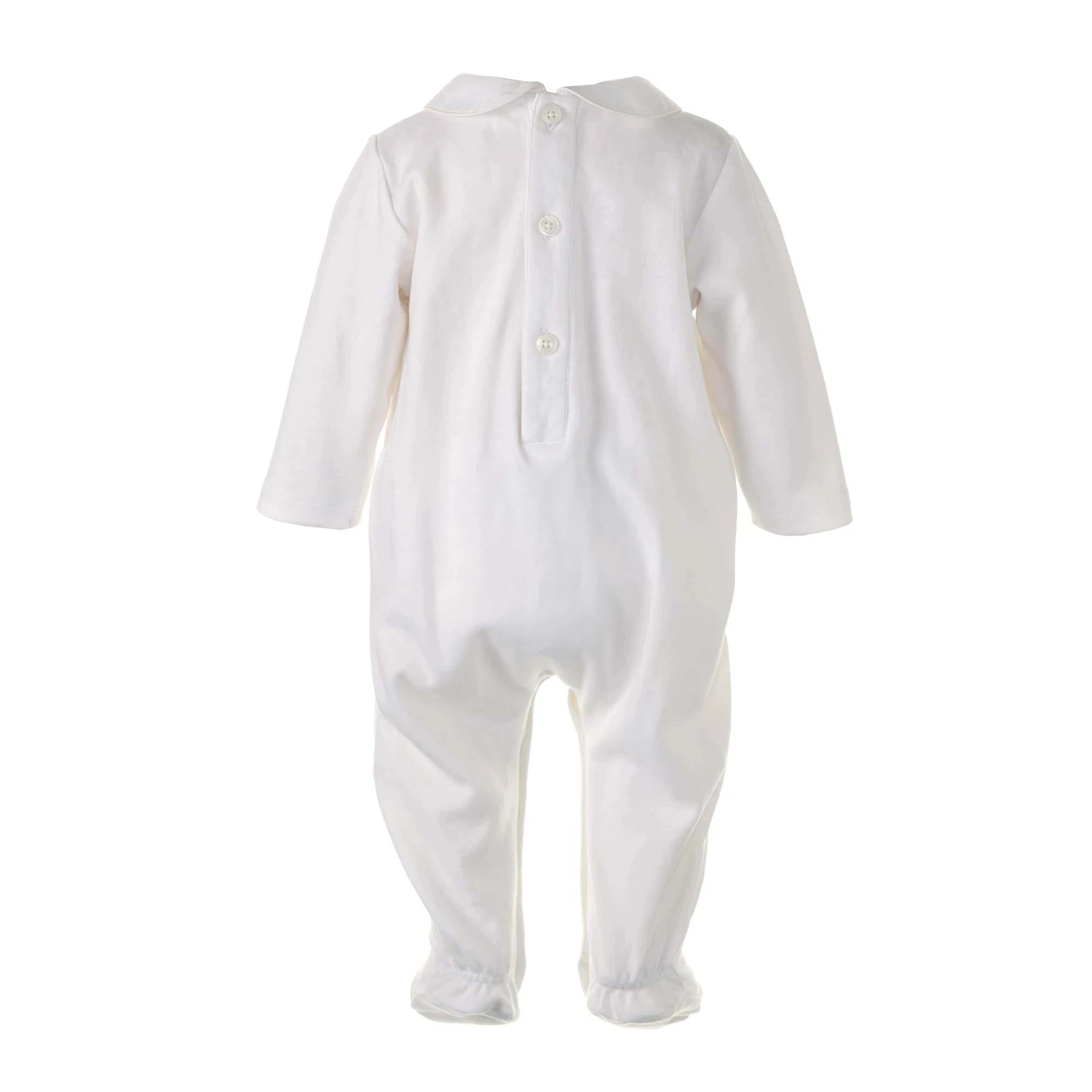 Unisex Baby Organic Cotton Onesie Rompers Jumpsuit Footed Pajama peter pan collar trimmed babygro