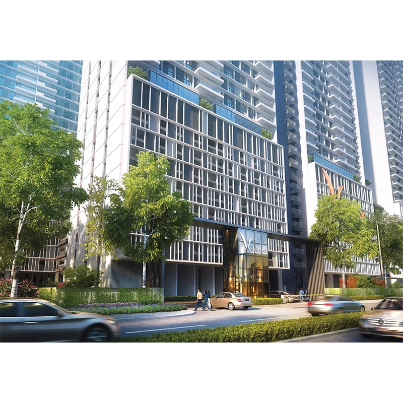 Aluminum Alloy Energy Saving Soundproof Reflective Low-e Insulated Glass Curtain Wall