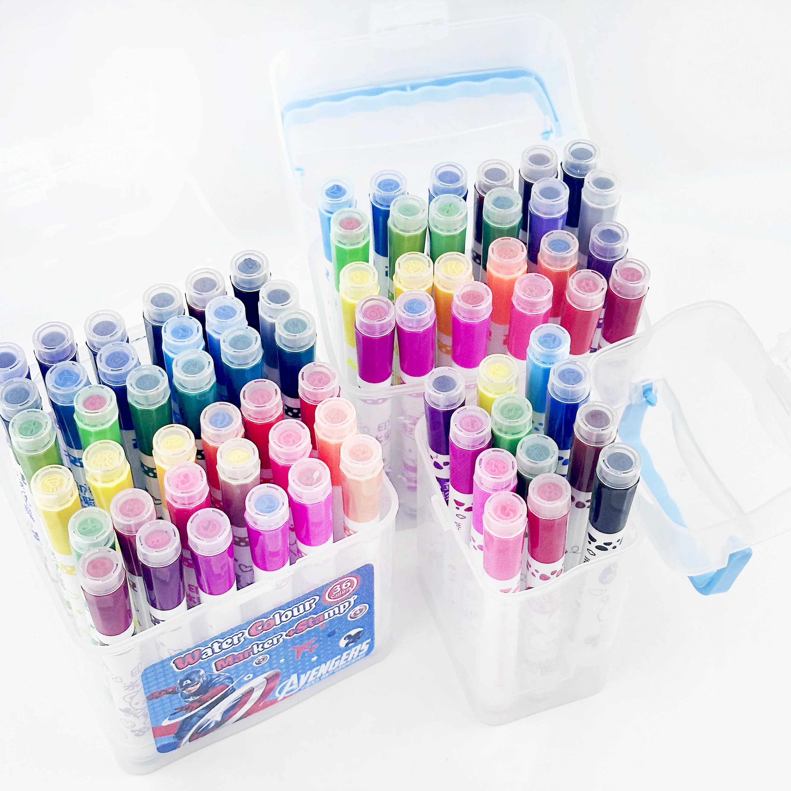 Altigen Damga Suluboya Kalemleri cocuk Boyama Seti Yikanabilir Suda cozunur Boya Fircasi