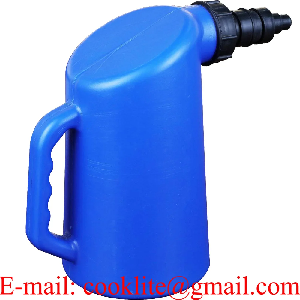 Polyethylene Measuring Jug 5 Litre Plastic Oil Dispenser with Oil Level Marking