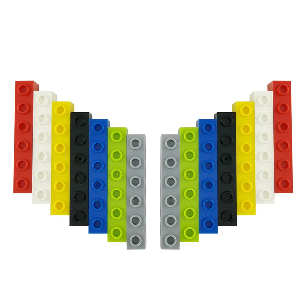 No.3894 Technic Brick 1 x 6 with Holes Parts DIY Educational Assembly Building Blocks Toy Brick
