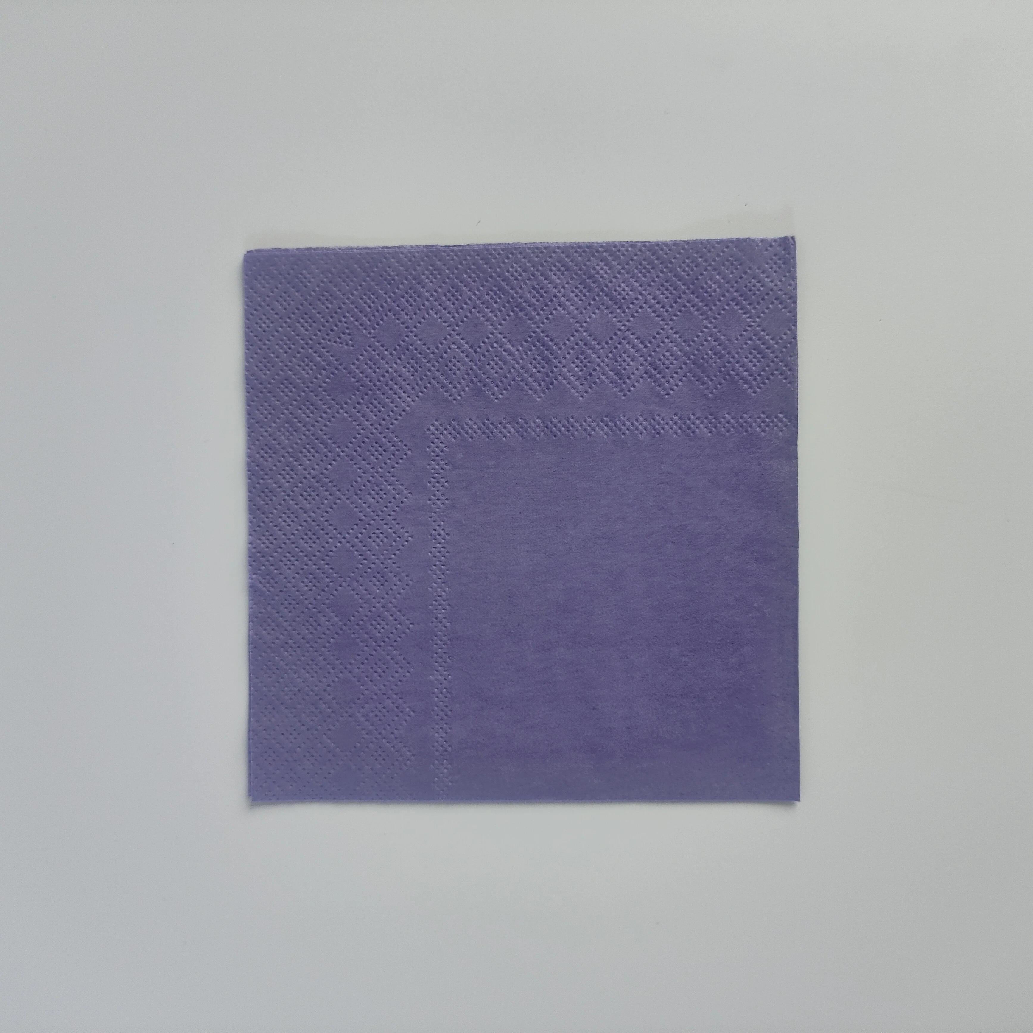 Disposable Custom Purple printed tissue paper Napkins Dinner Luncher Table Napkins