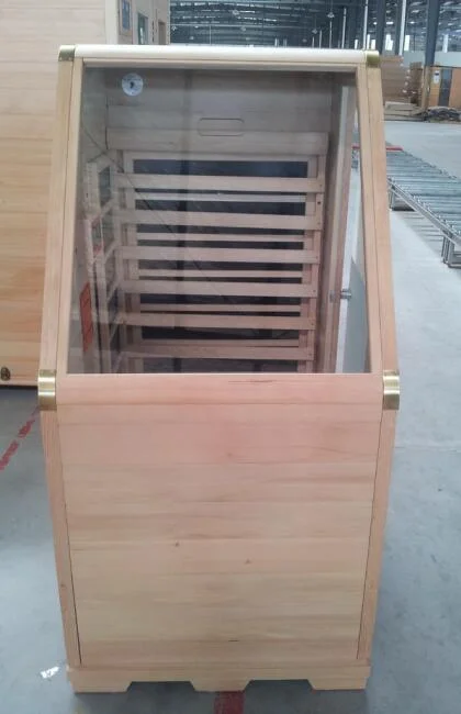 Saunaking wooden hemlock indoor 1 people mini far infrared sauna room sauna SPA hot selling hemlock small sauna