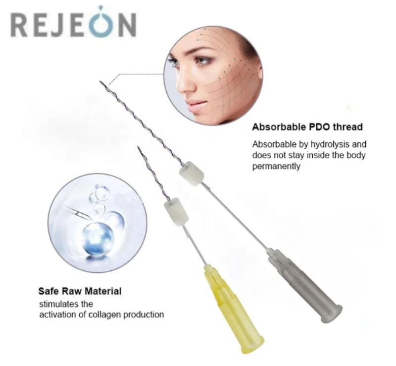 v lifting 4d barb cog 25g 38mm v face shaping skin lifting medical suture pdo threads