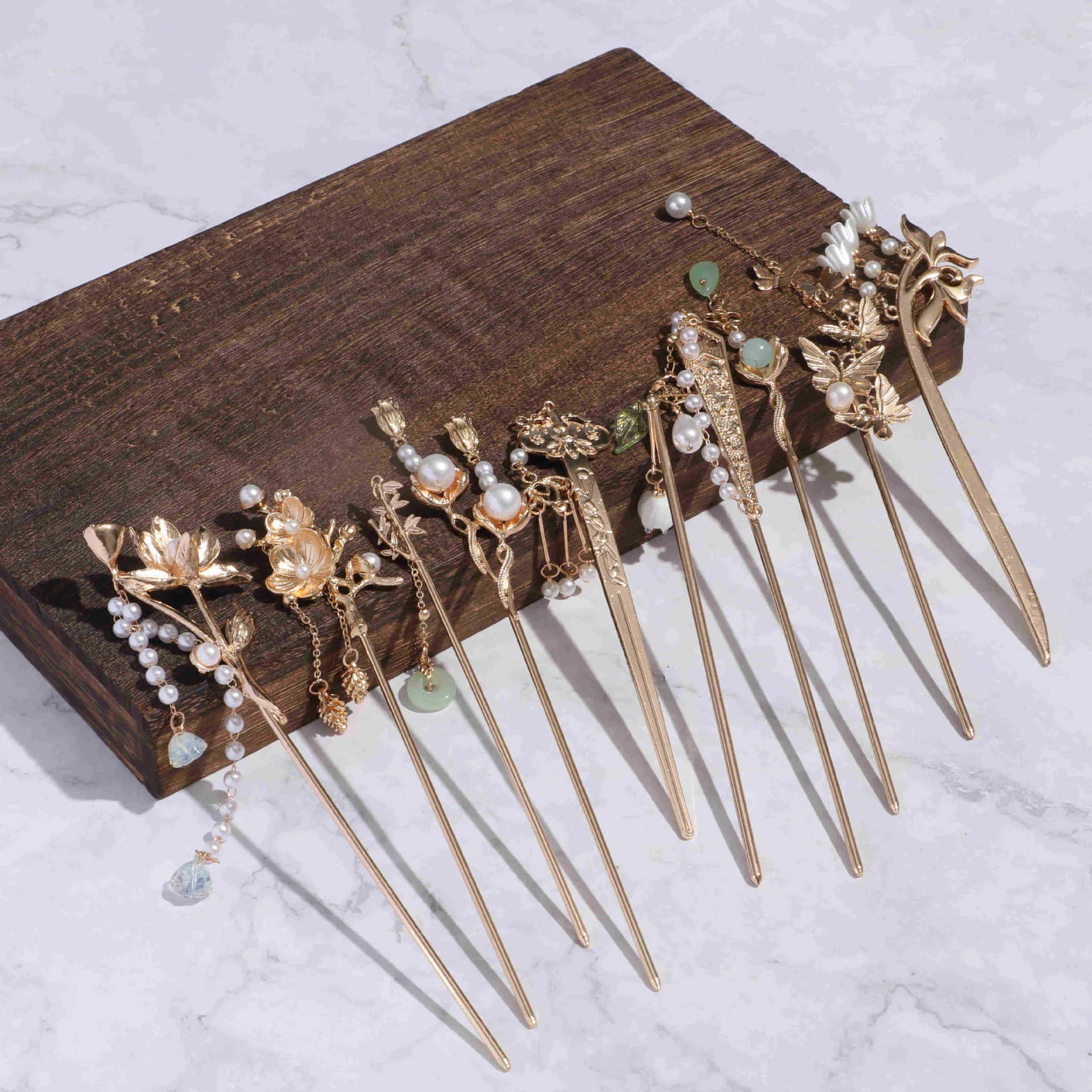 PDANY Factory High End Customized Antique Tassel Hairpin New Chinese Style Antique Clothing Versatile Hair Accessories Hairpin