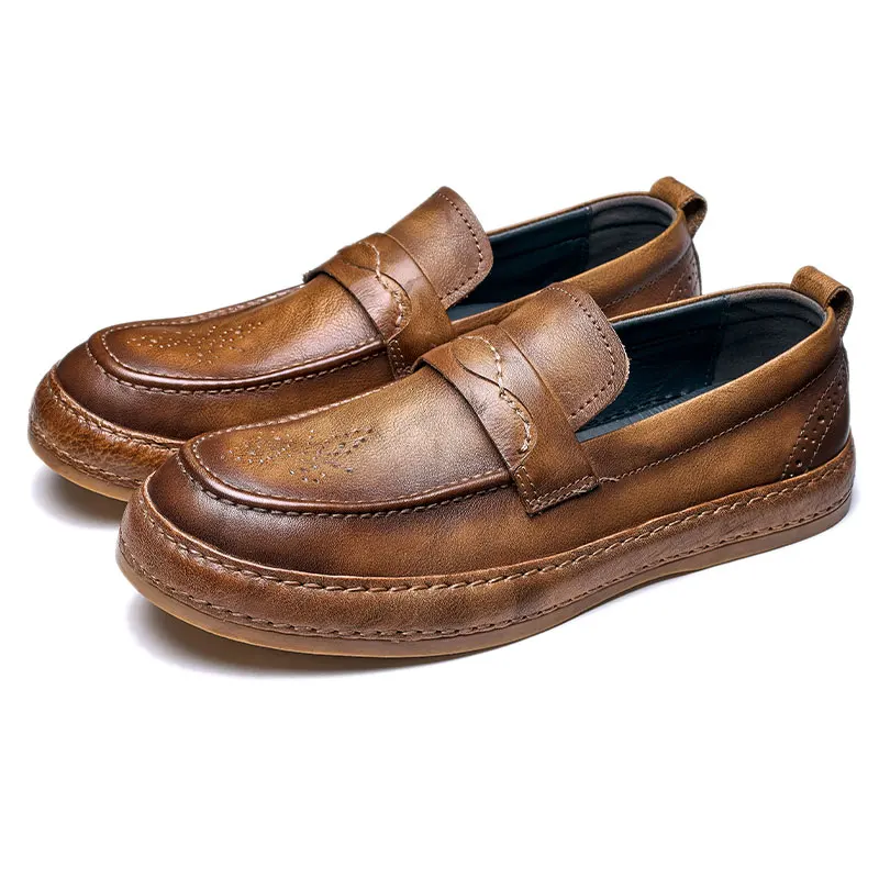 Wholesale Genuine comfortable classic casual leather man shoes for men new styles dress shoes