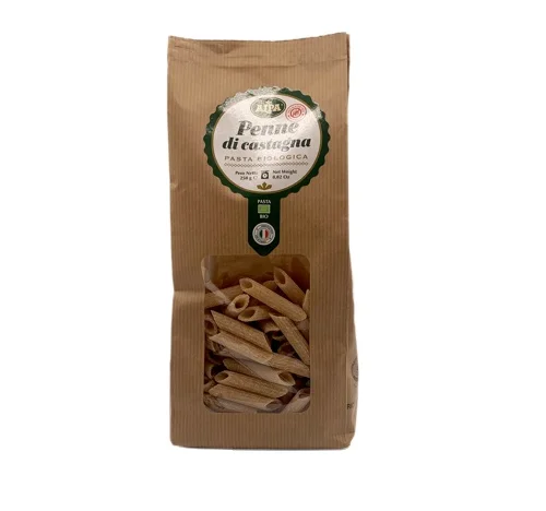 Organic pasta made with chestnut flour Fusilli 250gr