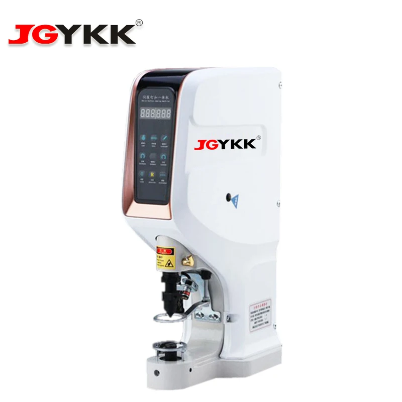 
Electronic direct drive snap button making machines 