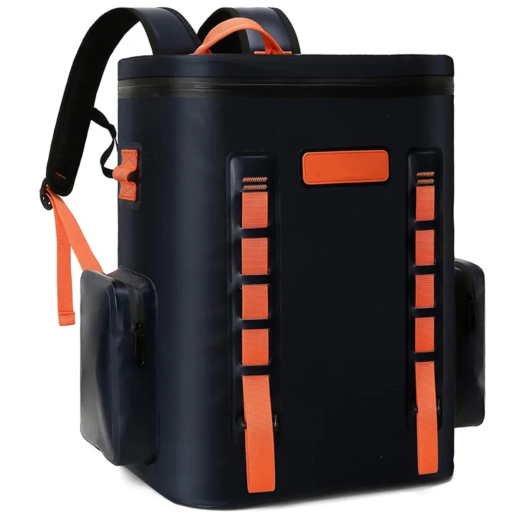 Custom logo portable large camping waterproof tpu car ice fishing beach picnic beer lunch thermal backpack insulated cooler bag