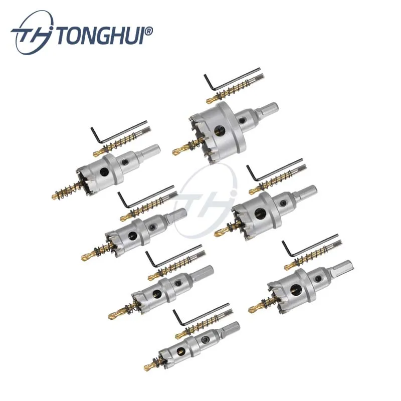 Plastic box packing TCT hole saw Tungsten carbide hole cutter for metal stainless steel drilling