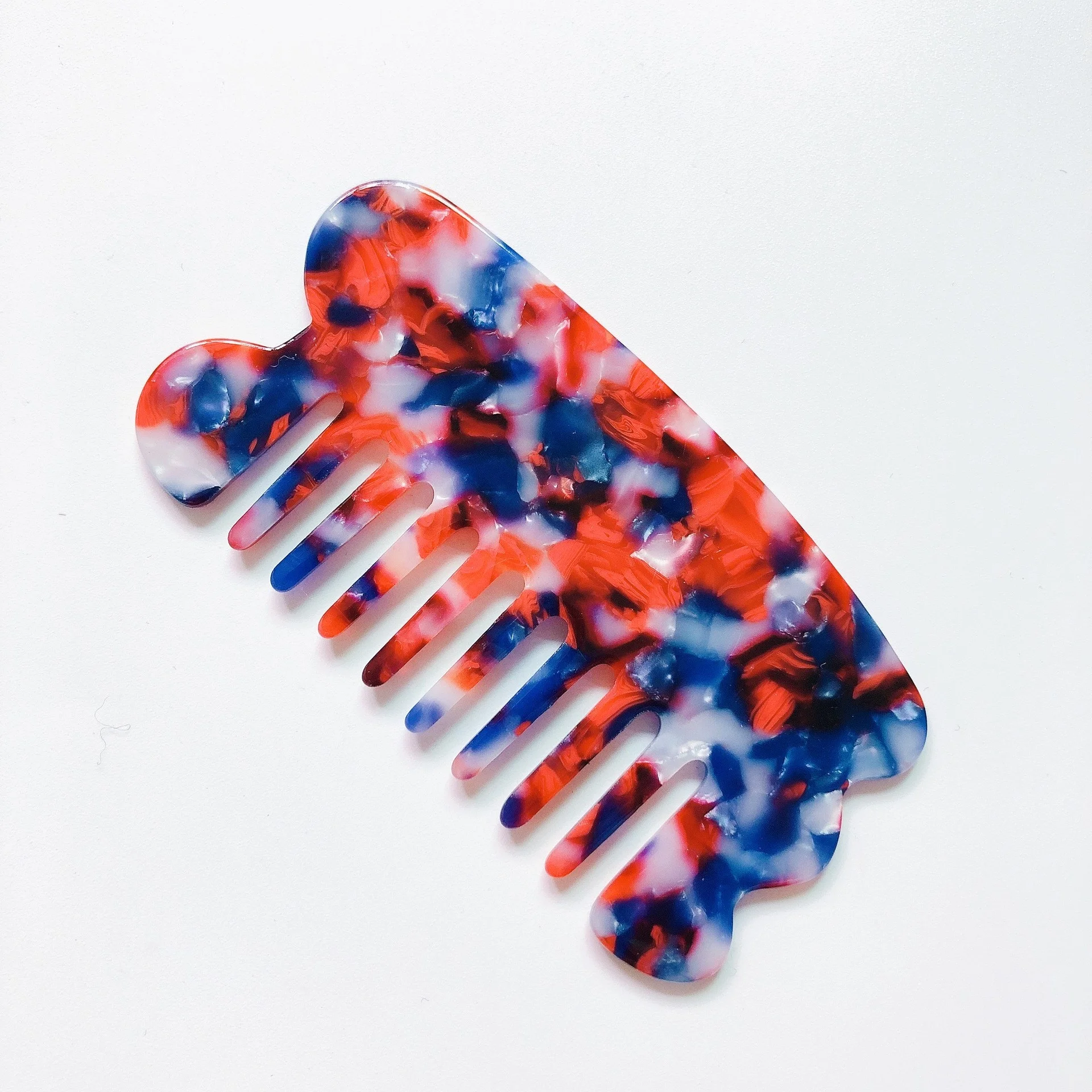 Wholesale Tortoiseshell Modifying Messy Anti Static Round Hair Combs Acrylic Plastic Resin Acetic Acetate Massage Comb
