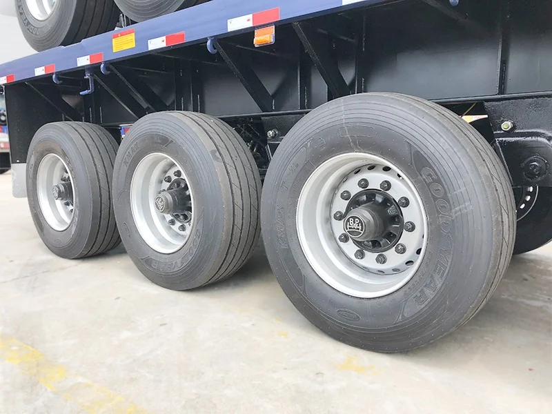 20/40FT Flat deck Pack Trailers platform For Container & Bulk Cargo Transport