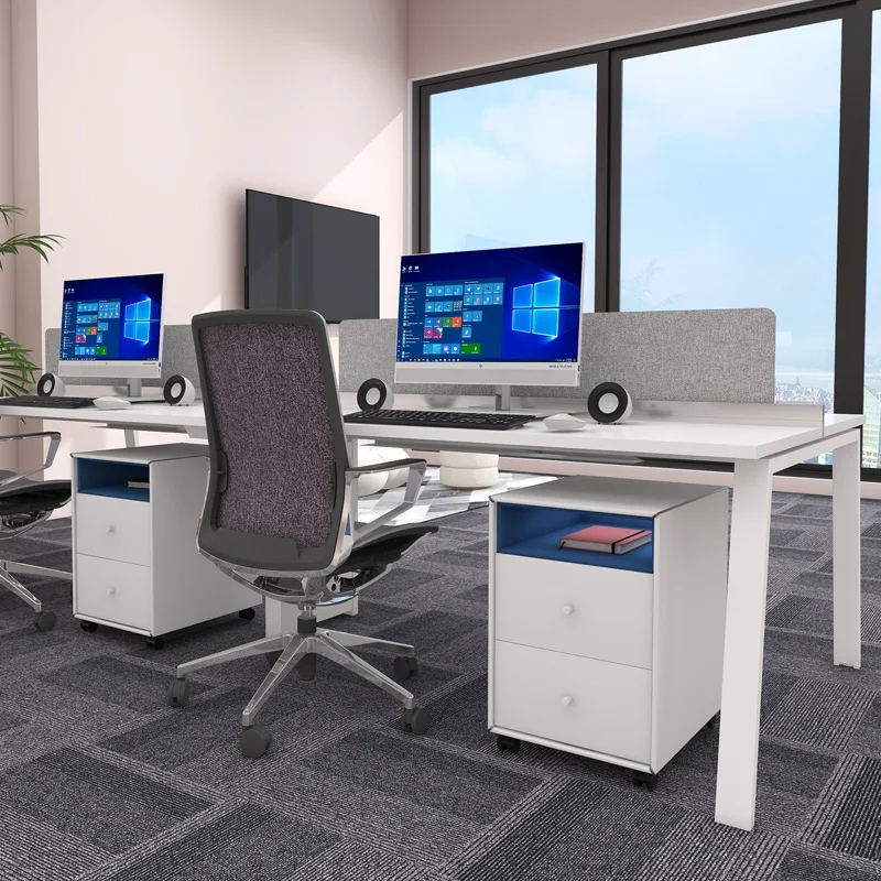 Bonroy Modern Pedestal Rolling Mobile Flat Lateral Drawer Furniture Storage Office Steel Metal Hanging Filing Cabinet