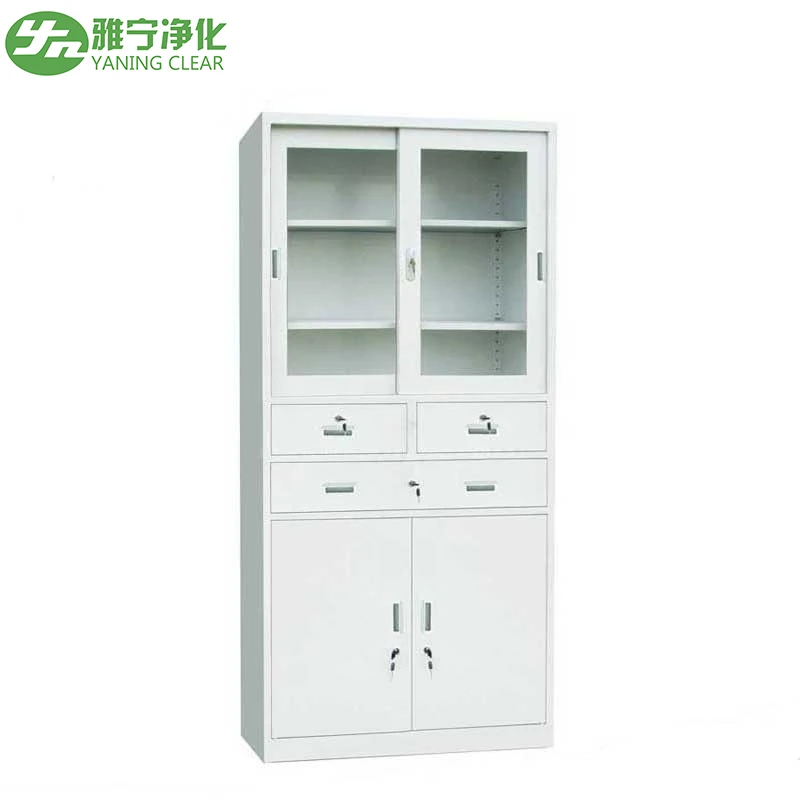 Modular Modern Hospital Furniture Wood and Stainless Steel Cabinets for Operating Room and Clinics