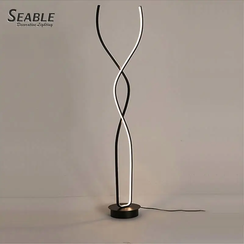 Creative design good price CCT adjustable led floor standing lamp white/black floor lamp lighting