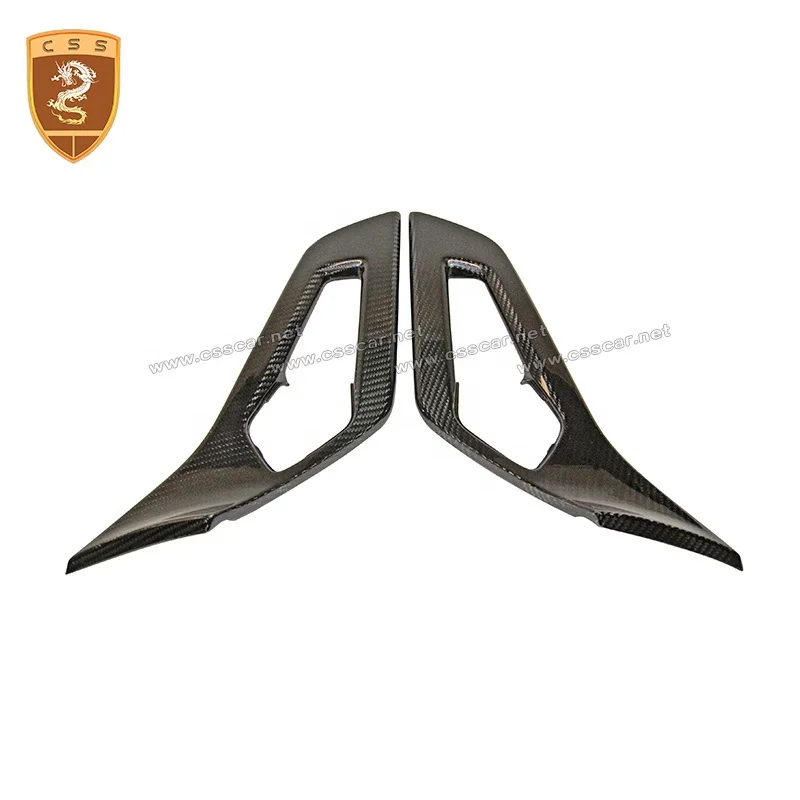 Сухой углерода волокно салона отделка Внутренняя дверь тянуть ручка Обложка для Lambo LP700 интерьеры