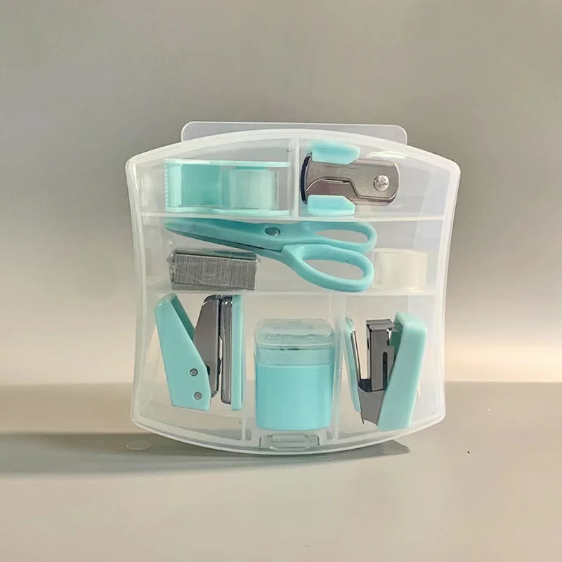 Sachool Essential Mini Office Stationery Supply Kits Metal Paper Plastic School and Student Use Office Accessories