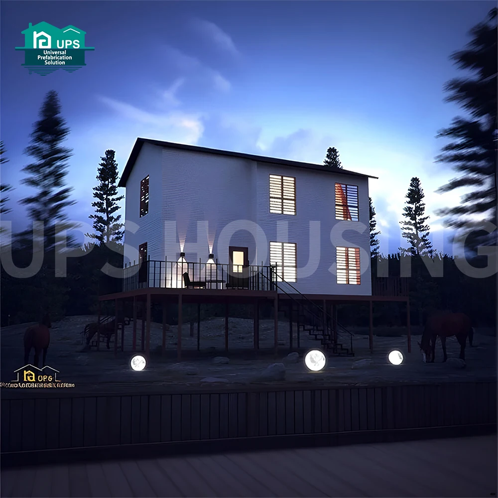 UPS low cost prefab houses modern luxury cement foam panel  home Villa Office