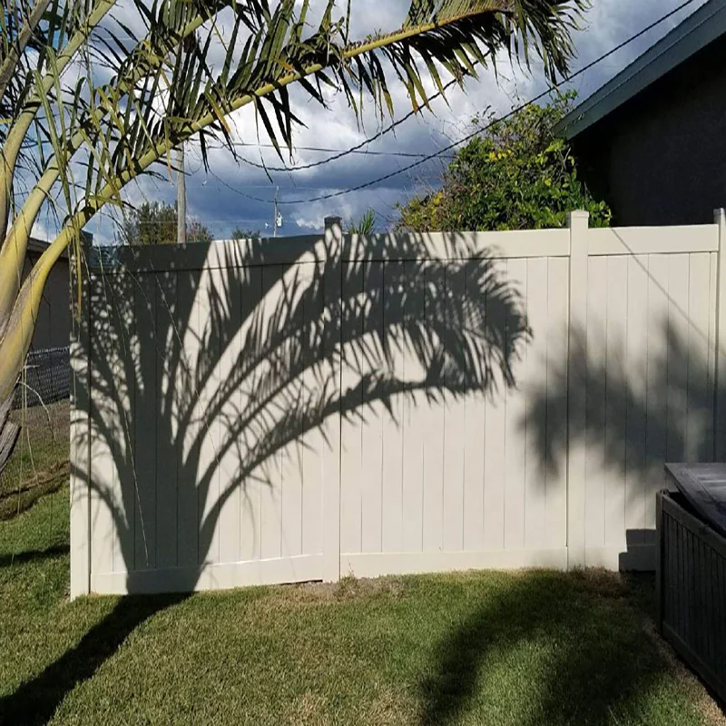 Popular Vinyl Privacy Fence Panel Wall Garden Fence 6ft With Competitive Price