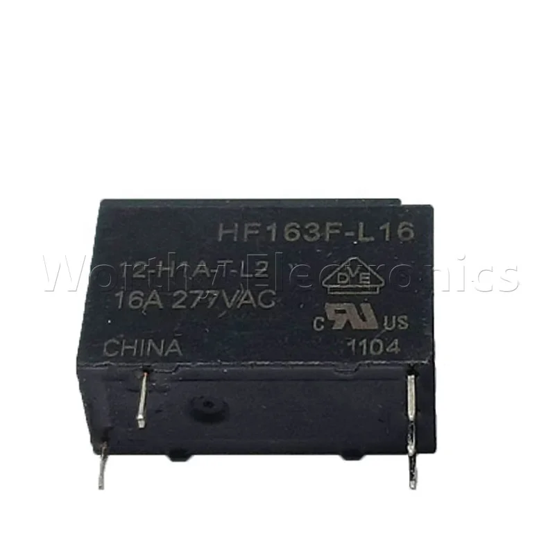 Electronic component magnetic protection relay 5V/12VDC 16A 4PIN DIP HF163F-L16/12-HLT-L2 relay module